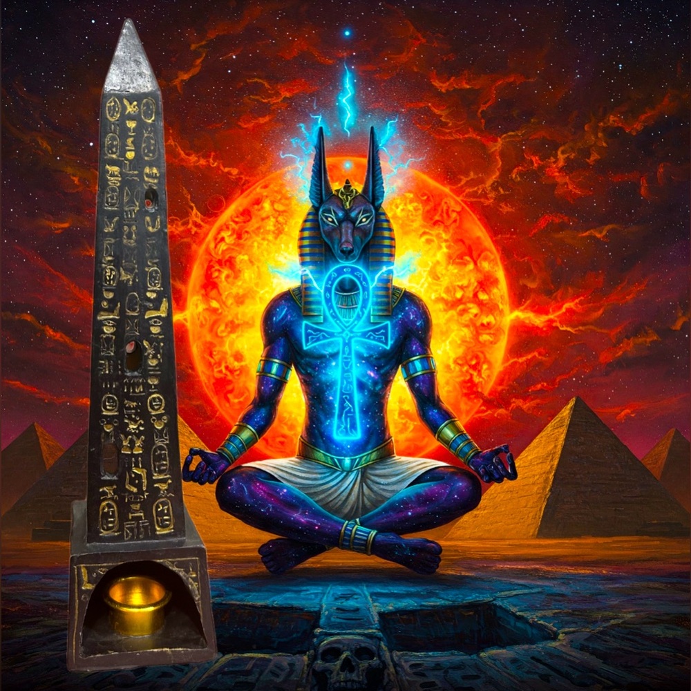 EUC Vintage Summit Collection Egyptian Obelisk Incense Burner – Dual Use